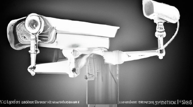 How do security cameras contribute to data security in businesses