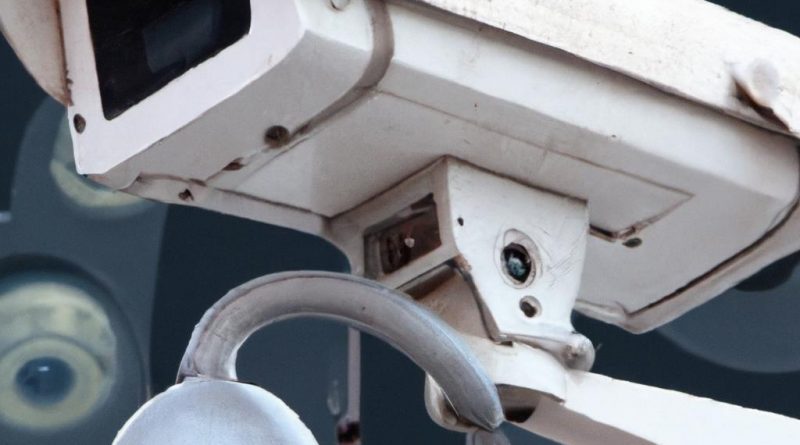 How do security cameras assist in monitoring restricted areas at work